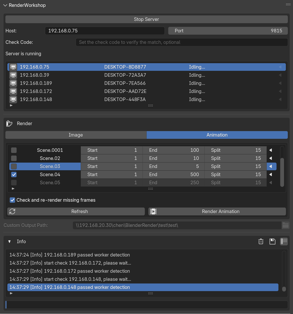 manager animation idling